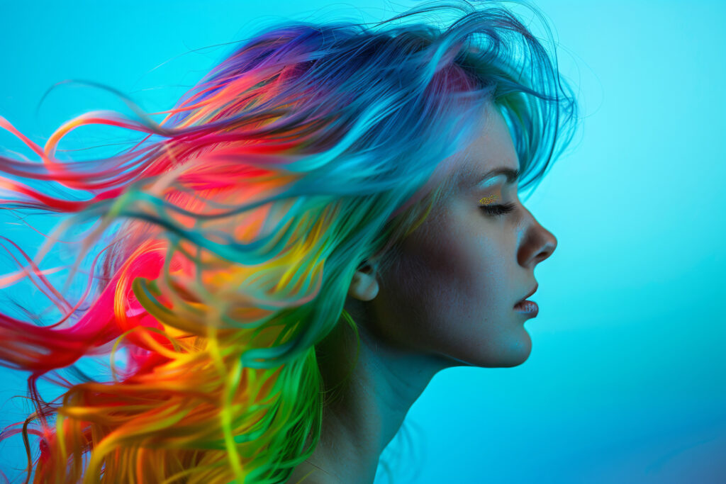 tinte pelo colores arcoiris